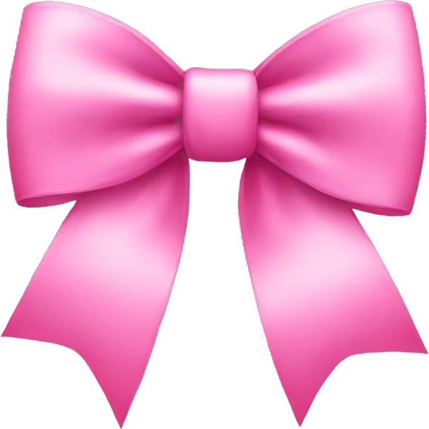 Pink bow emoji