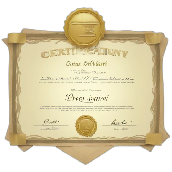 certificate emoji