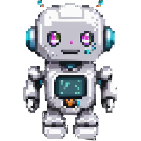 cute colorful robot emoji