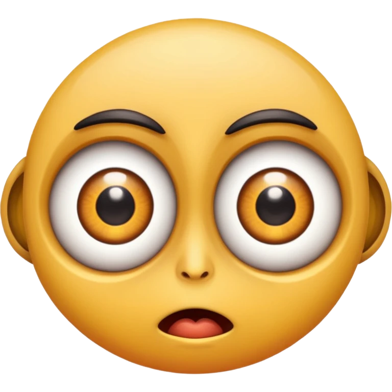 Crazy looking tweeker with huge eyes emoji
