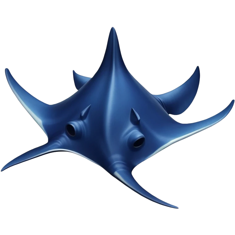 Manta ray ocean emoji
