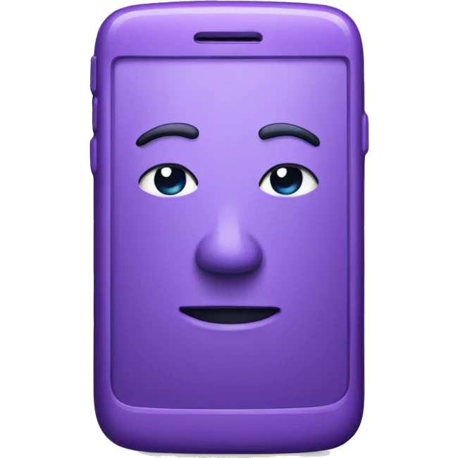Purple iPhone  emoji