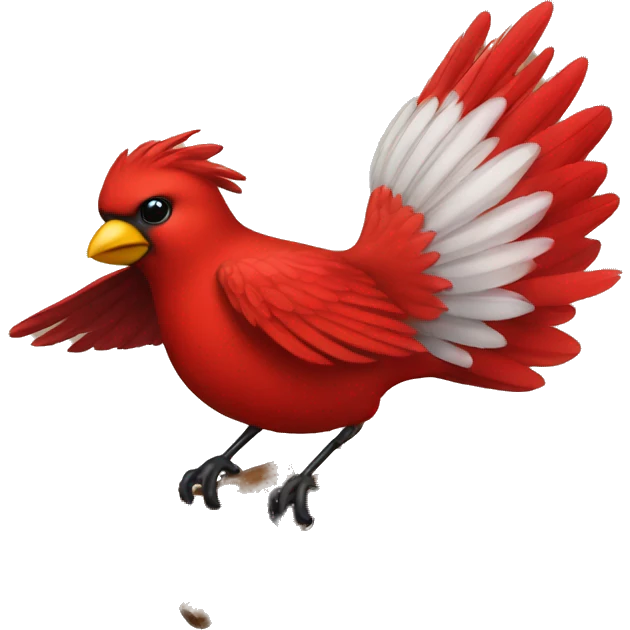 Girl rider cardinal bird  emoji