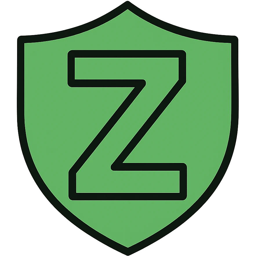 Change the shield and Z to green, keeping the color outline icon style, for a moderator role. emoji