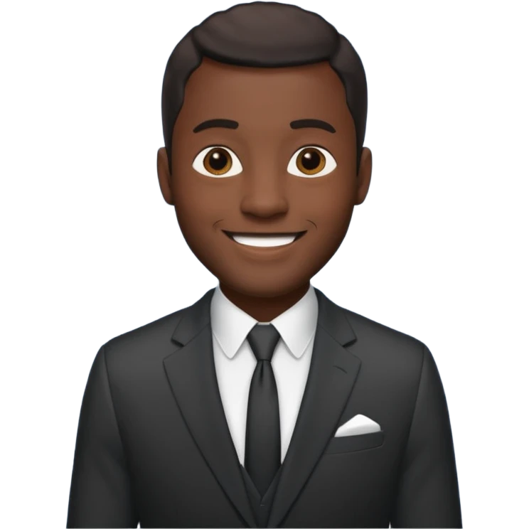 a tall dark hansome black man emoji