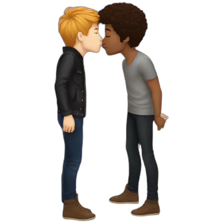 Alex and prince henry kissing emoji