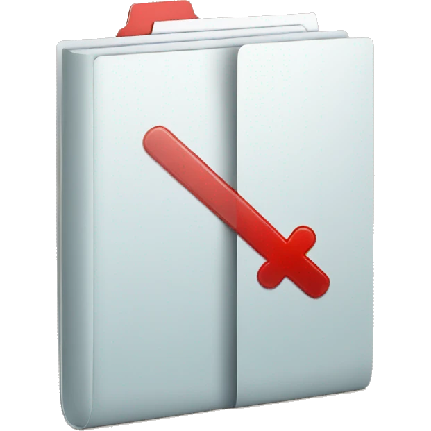 medical folder with red plus sign emoji