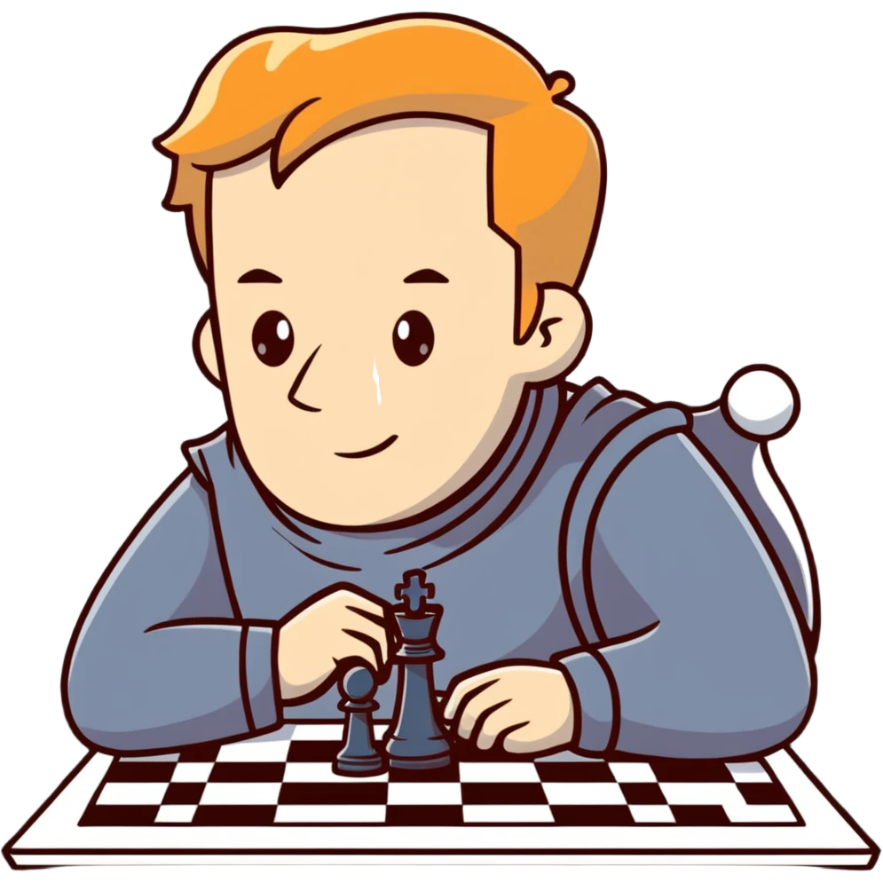 Cullen Rutherford playing chess emoji