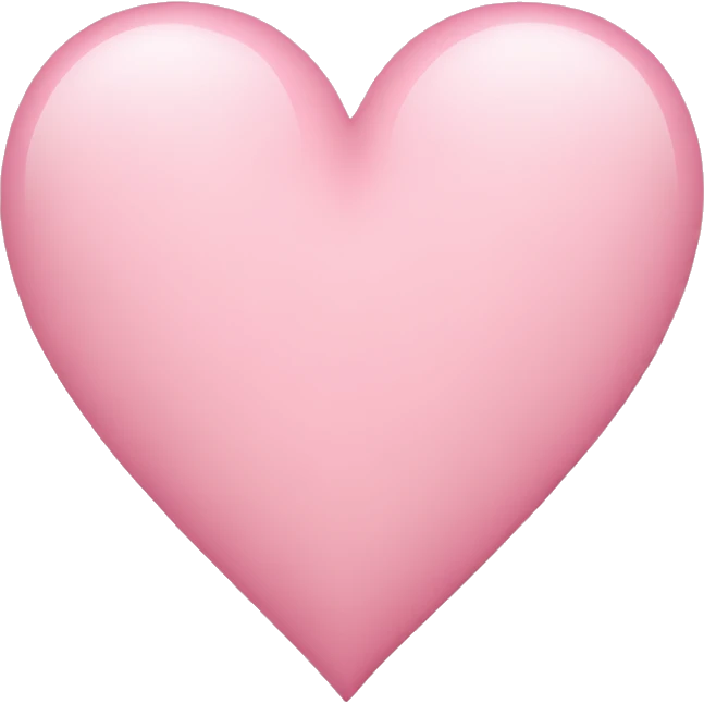 Light pink heart emoji