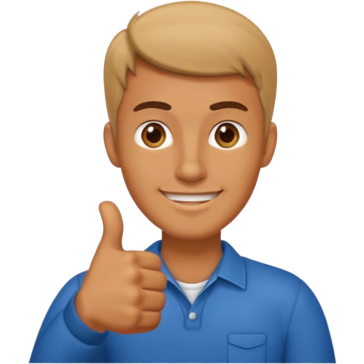 man giving a thumbs up emoji