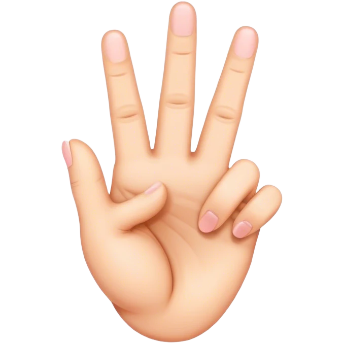 Heart made out of middle fingers emoji