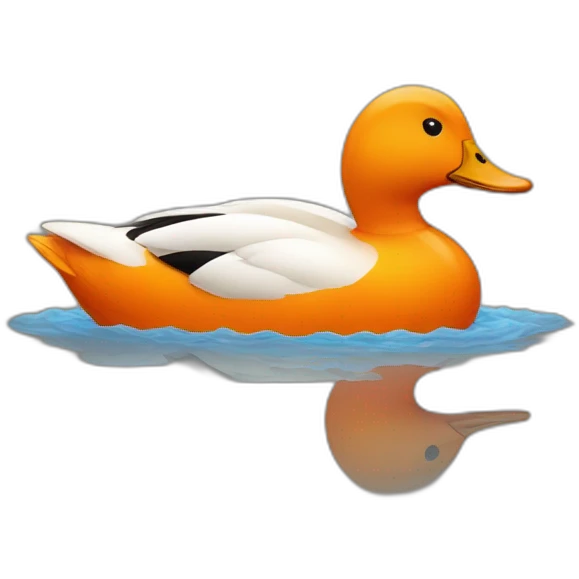 Un canard orange  emoji