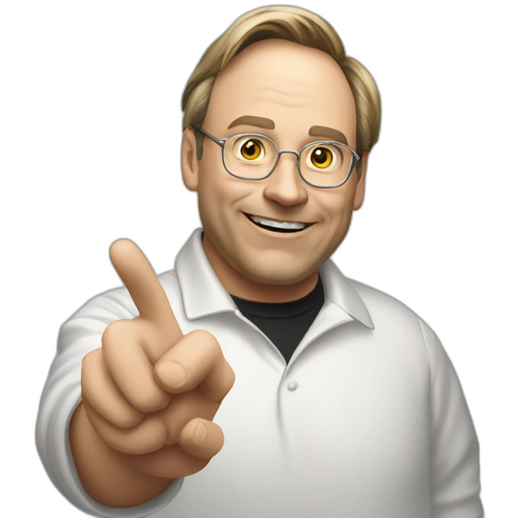 linux torvalds pointing emoji