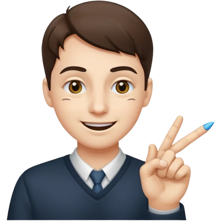 A  face with one eye skuinting and and ther hand with only ther pointer finger in there mouth them smiling emoji