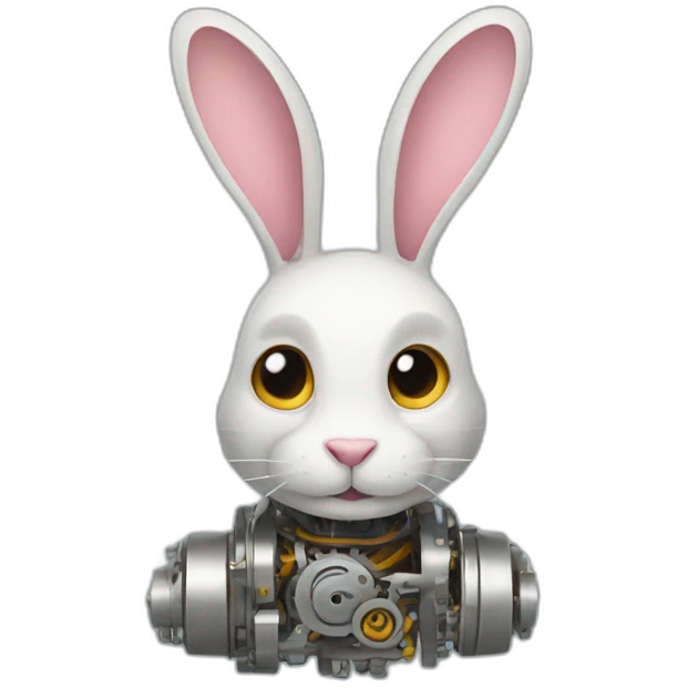 Mechanical rabbit emoji