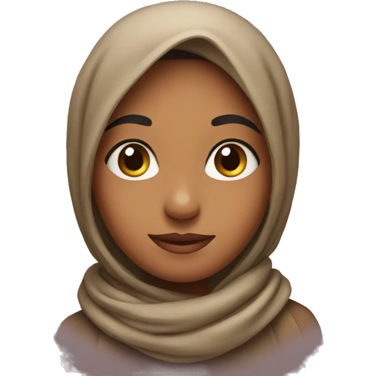 Indian girl wearing scarf emoji
