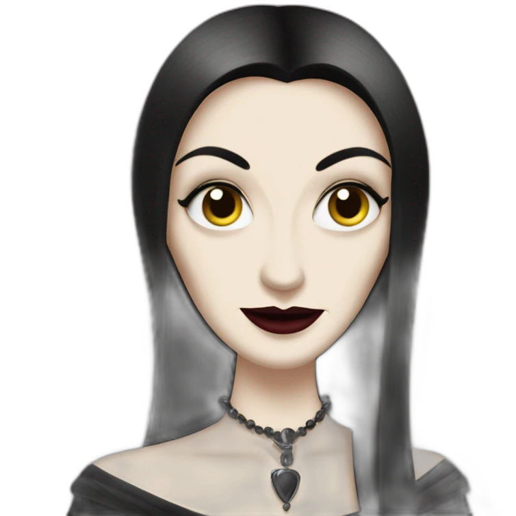 Morticia Addams emoji