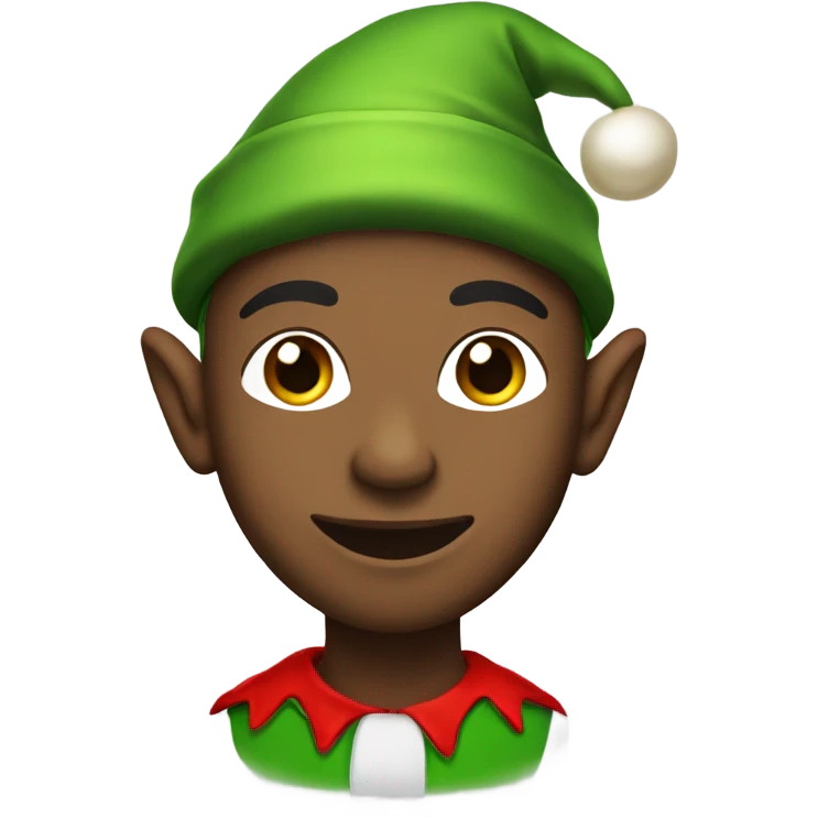 Me dressed as a Christmas elf emoji