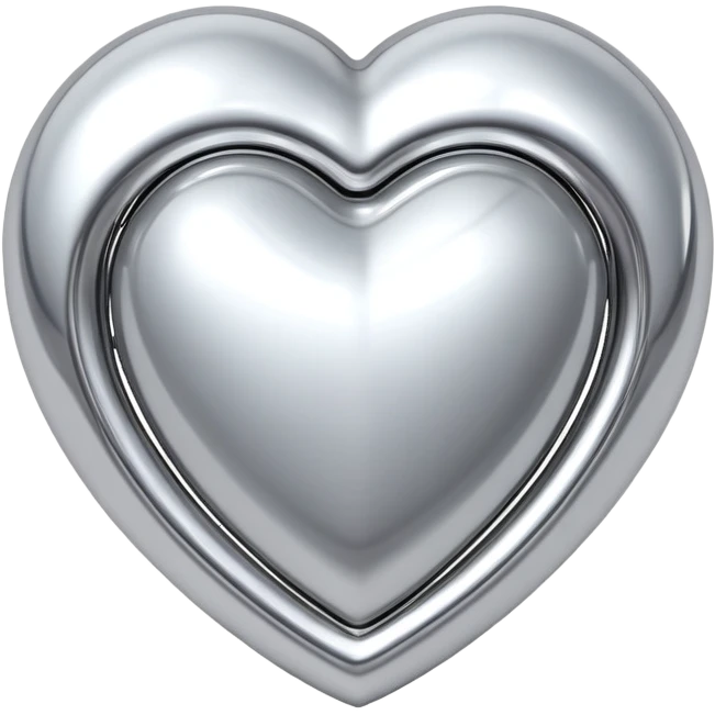 sorayama heart glossy metal parts sfw emoji