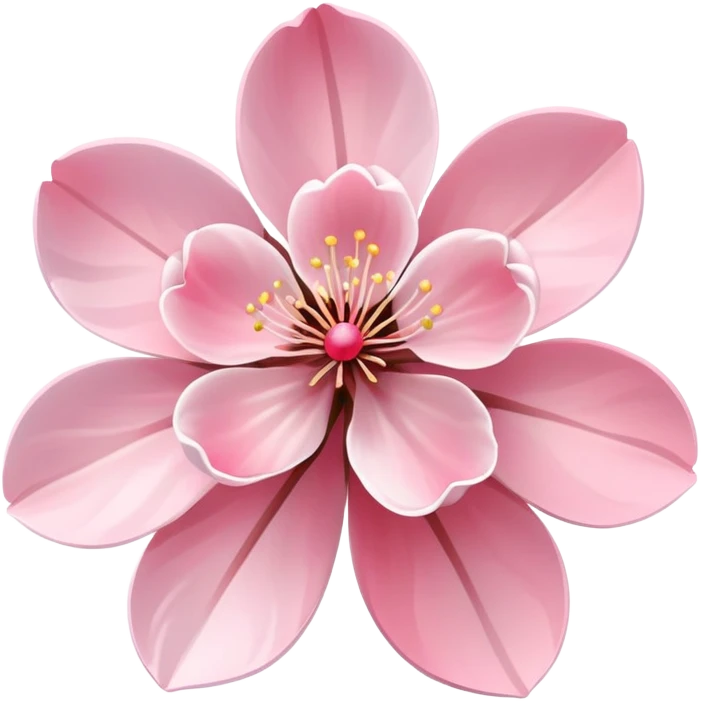 cherry blossom flower with delicate pink petals emoji