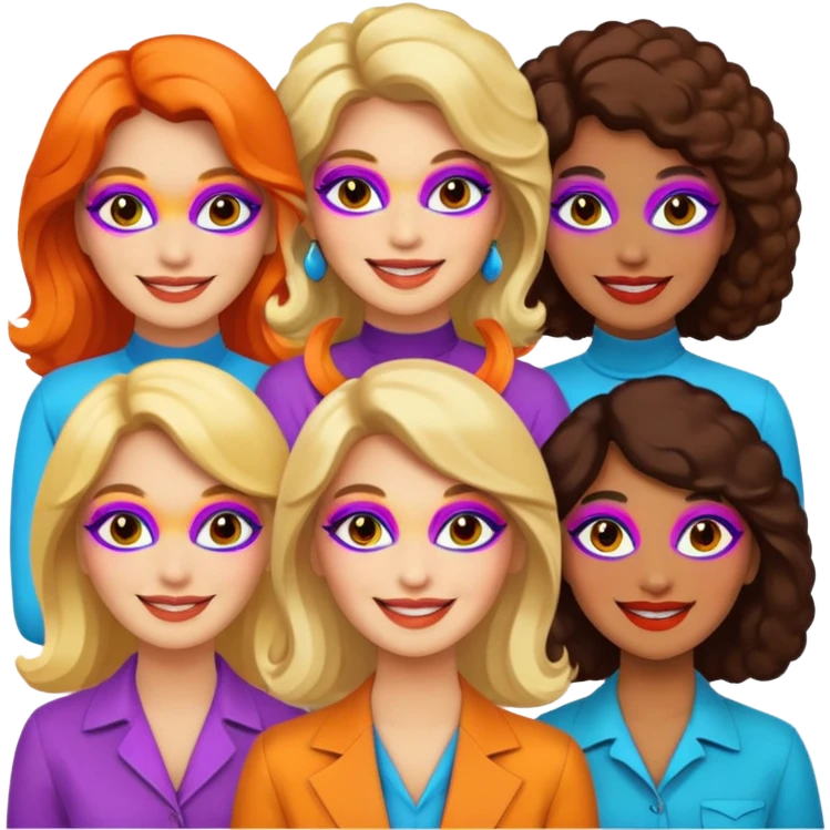 70s 80s women emoji