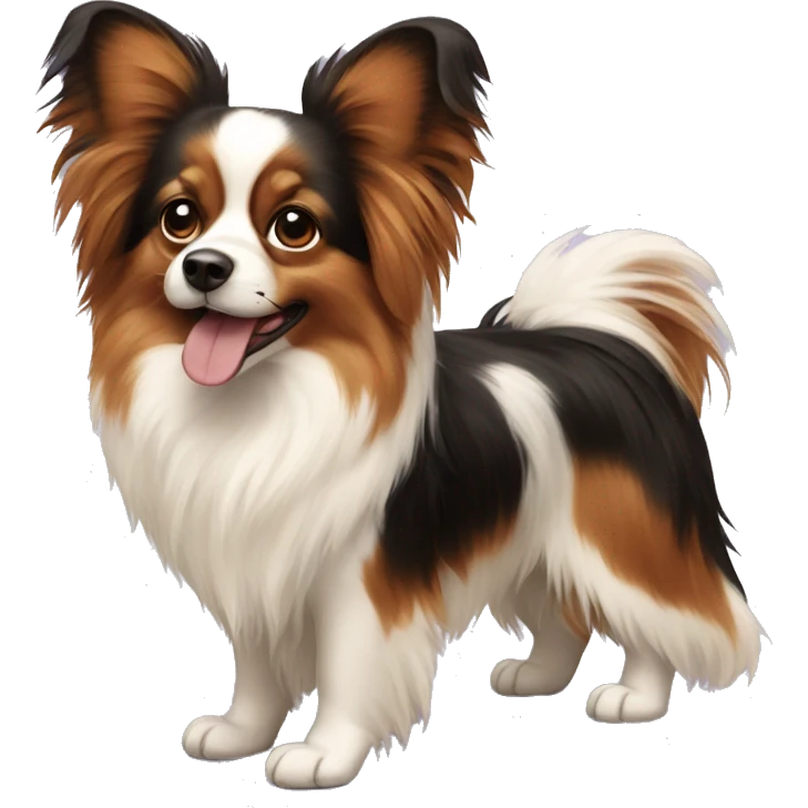 dog Papillon emoji