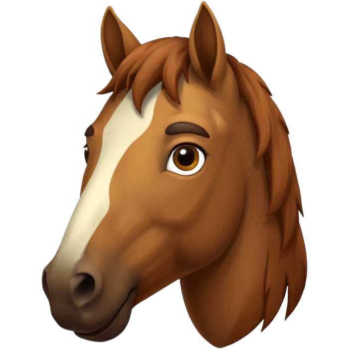 horse with beard and mustache emoji