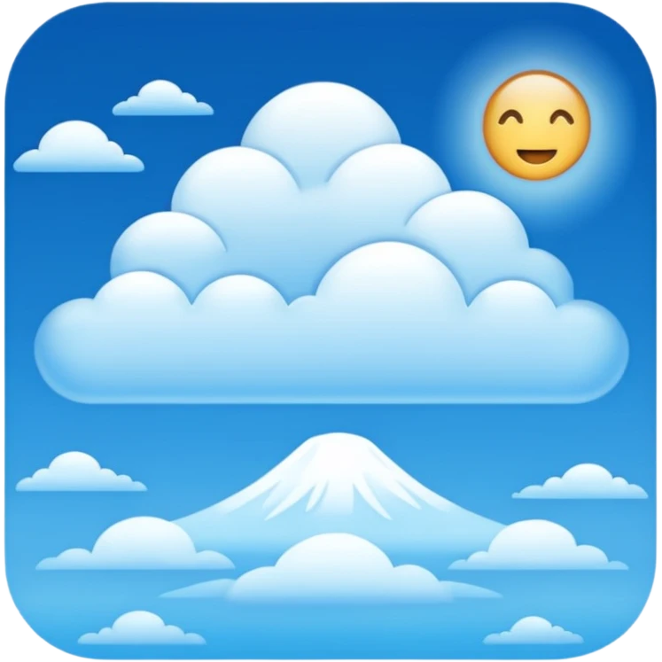 blue sky emoji