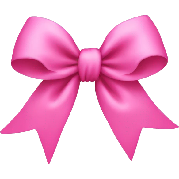 bow pink emoji