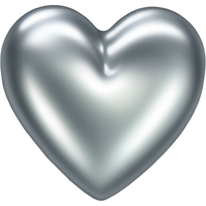 the empty Silver heart emoji