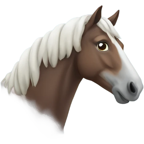 Horse in snow emoji