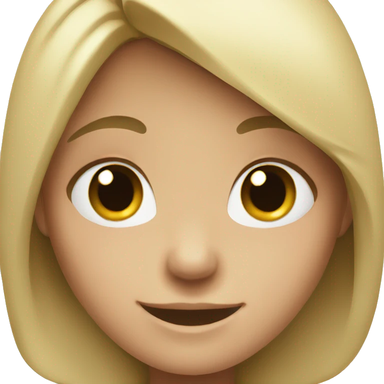 smiling girl with no background emoji