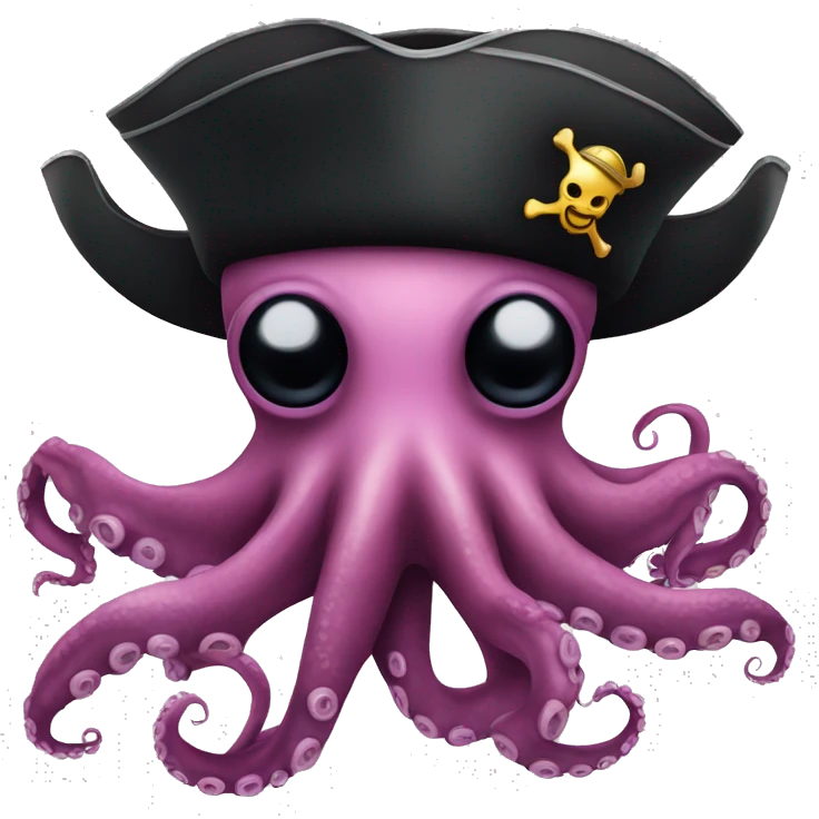 octopus with pirate hat emoji