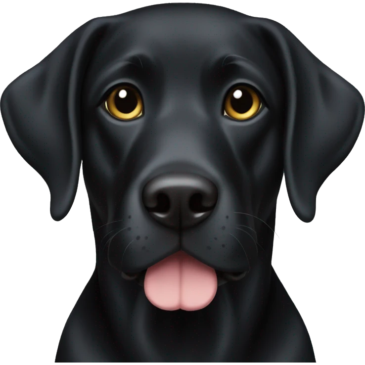 black lab black emoji