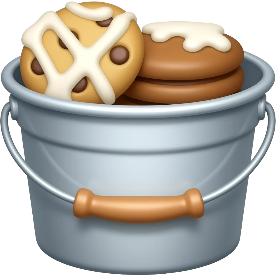 Cookies and cream bucket emoji