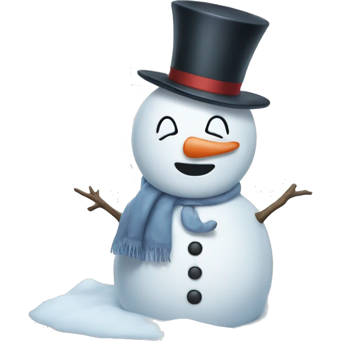 Comforting snowman  emoji
