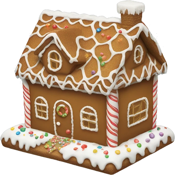 Gingerbread house emoji