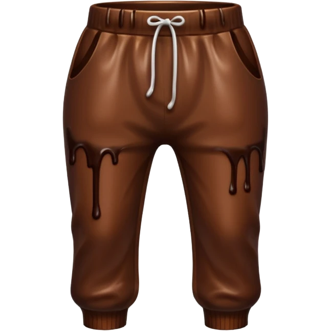 chocolate sauce on pants emoji