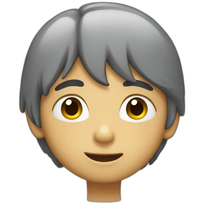 Shy boy emoji