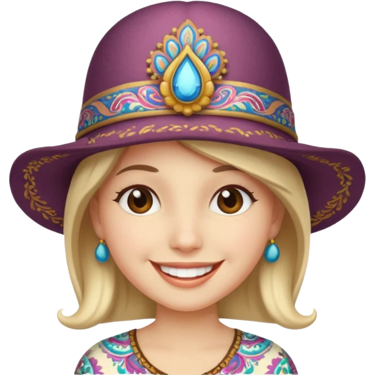 paisa hat with a smile emoji emoji