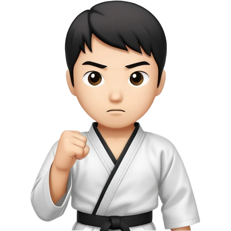 karate black belt character emoji