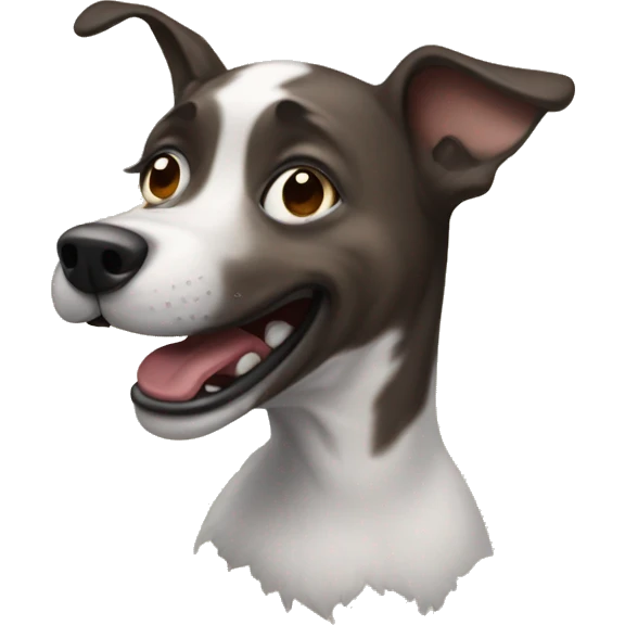 Scating dog emoji