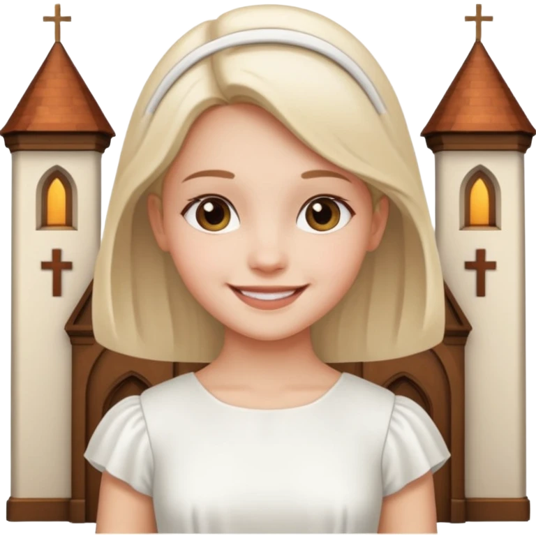 Girl at church  emoji
