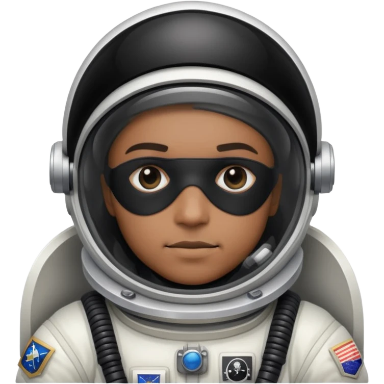 astronaut in space suit with black pirate eyepatch emoji