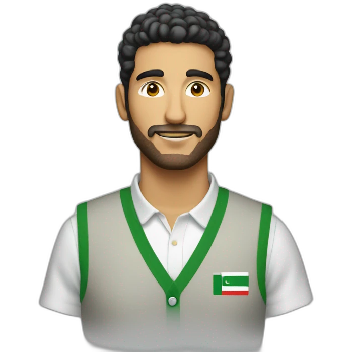 algerian guy lacoste vest emoji
