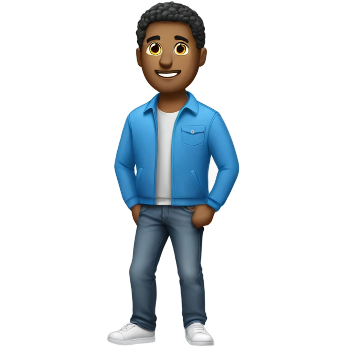 Laid back guy wearing a polo shirt and a sport jacket  emoji