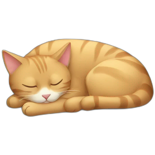 cat sleeping emoji