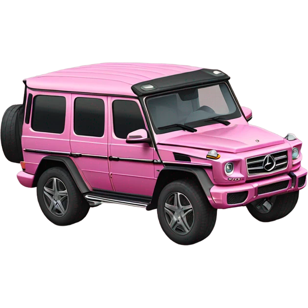 Pink Mercedes g wagon emoji