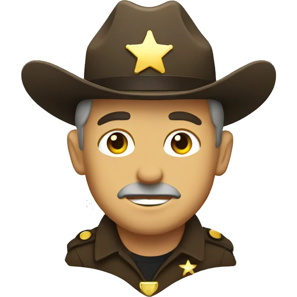 Sheriff badge emoji
