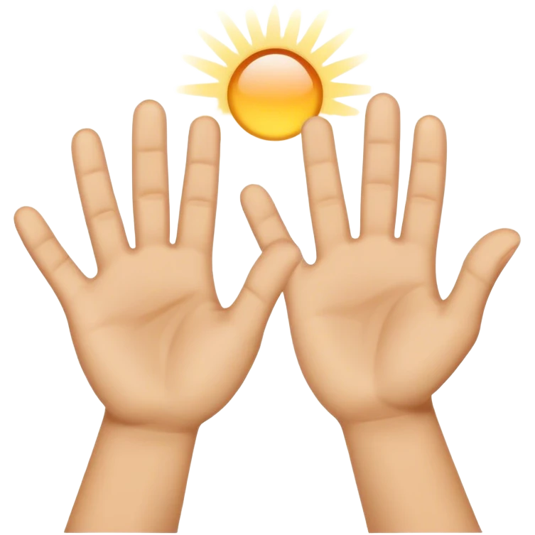 Hands up emoji  emoji